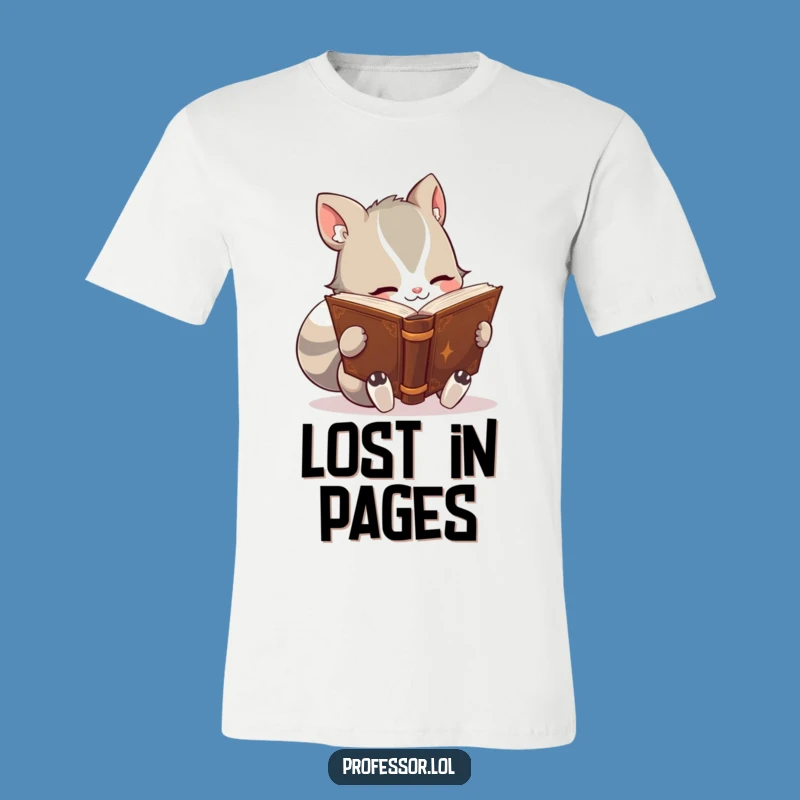 Funny Bookworm Animal T-Shirt: Get Lost in a Good Story!
