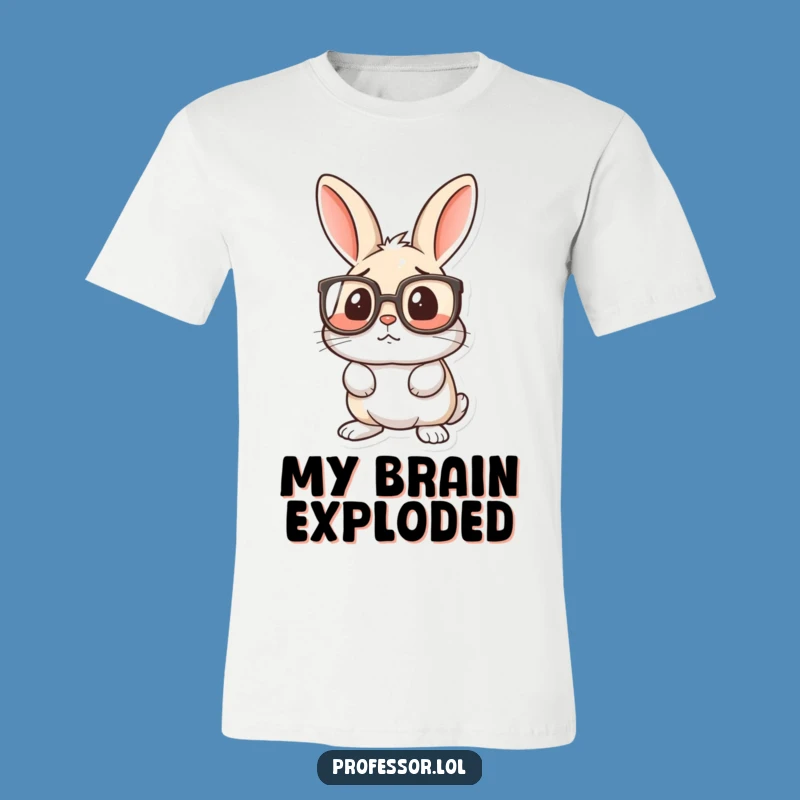 Funny Surprised Rabbit T-Shirt: Embrace Your Inner Bewilderment