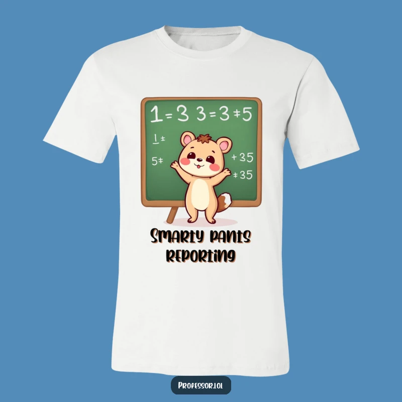 Funny Smart Animal T-Shirt: Intellectual Equation Design for Nerds