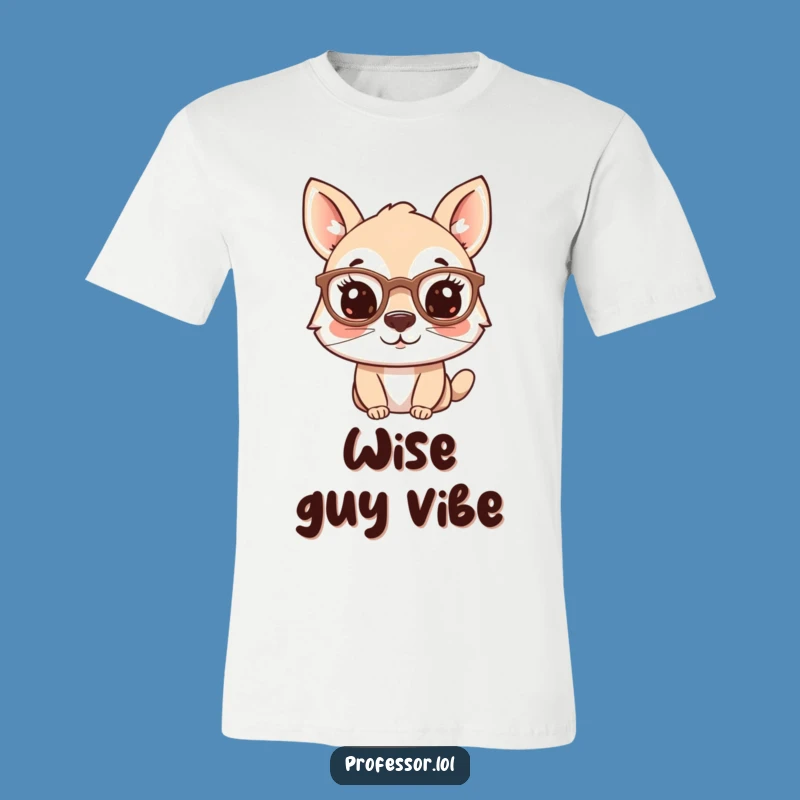 Funny Spectacled Animal Tee - Quirky Character T-Shirt, Ideal Funny Gift