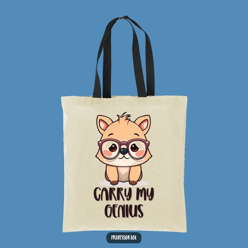 Funny Spectacled Animal Tote Bag: Carry Your Laughs in Style!