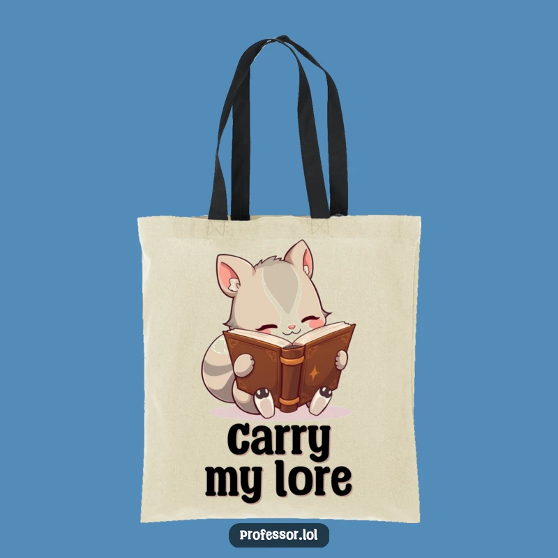 Funny Bookworm Animal Tote Bag: Carry Your Library!