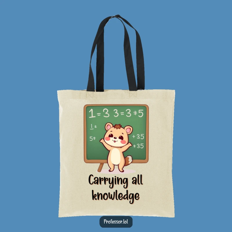 Funny Smart Animal Tote Bag: Carry Your Knowledge in Style