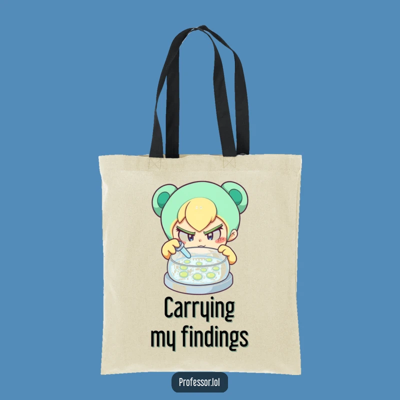 Funny Curious Scientist Tote Bag: Carry Your Discoveries in Style