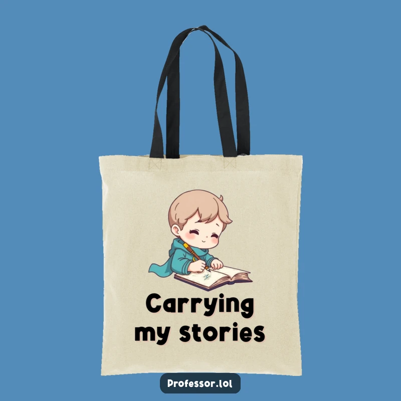 Funny Scribe Tote Bag: Inspiring Notes, Practical Gift for Authors