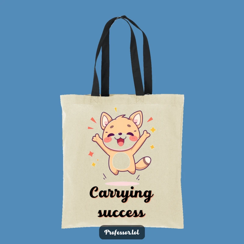 Funny Breakthrough Animal Tote Bag - Cute Jumping Carry-All