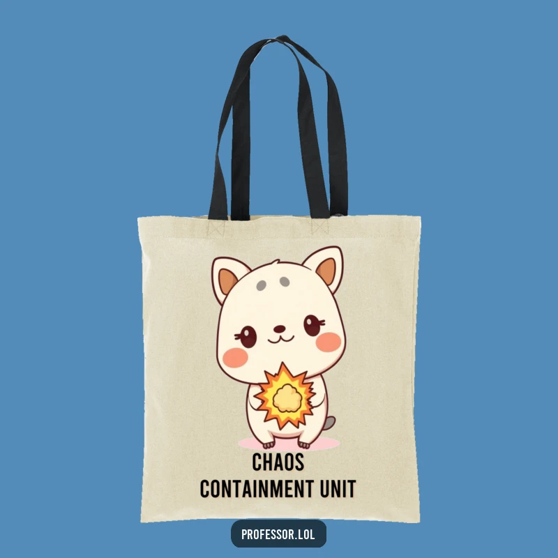 Funny Animal Explosion Tote Bag - Surprise Carry-All, Lab Day Bag