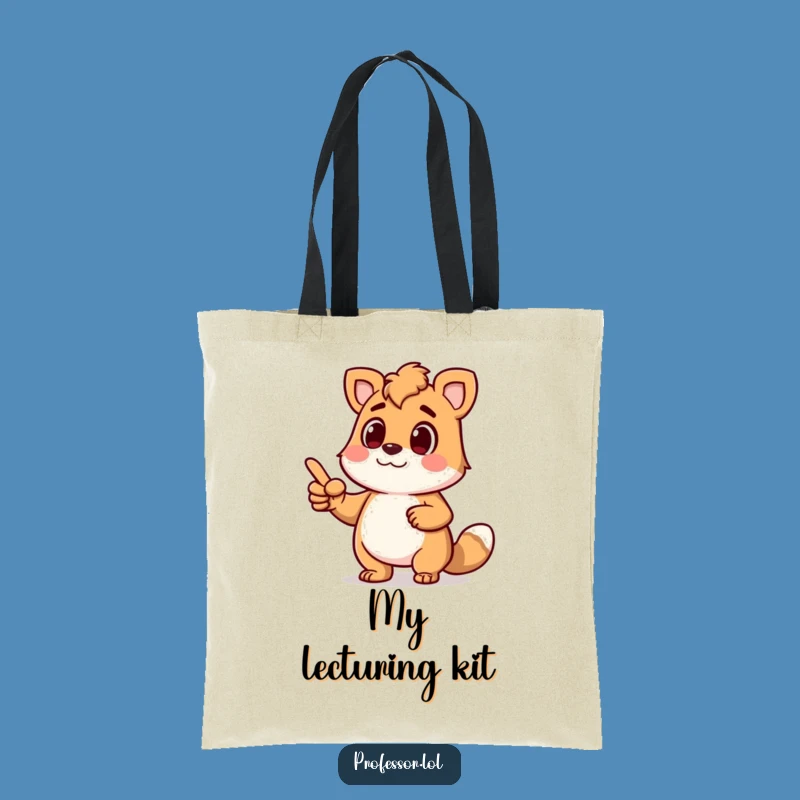 Funny Animal Lecture Tote: Animated Pointer Carry-All Bag Gift