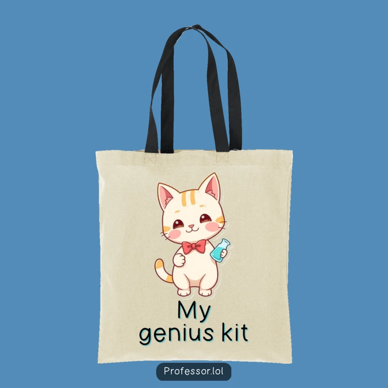 Funny Cat Lab Tote Bag: Carry Your Experiments and Essentials