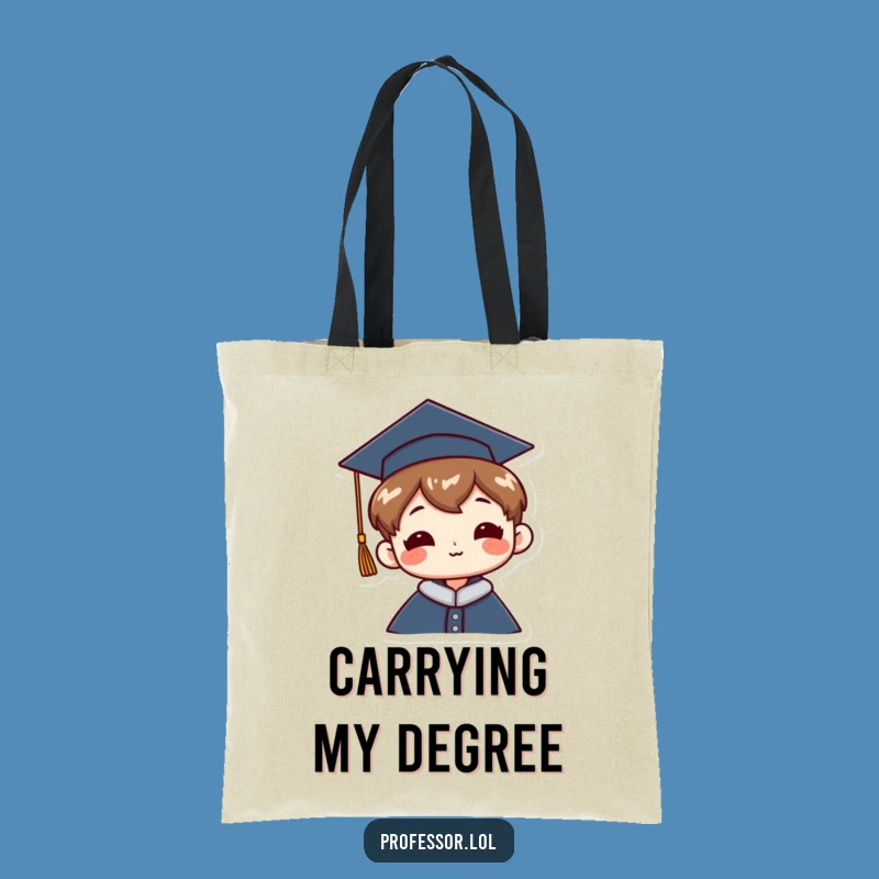 Funny Graduation Cap Tote: Jaunty Achievement Carry-All Gift