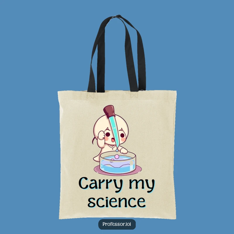 Funny Pipette Science Tote Bag: Carry Your Discoveries with This Hilarious Bag!