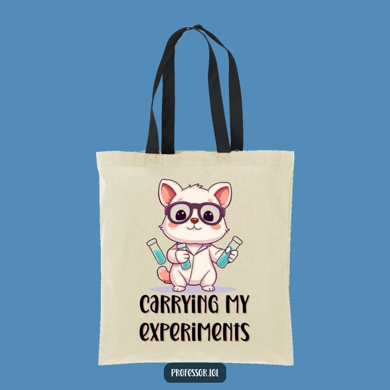 Funny Science Tote Bag - Cute Animal Juggler Carry-All Gift