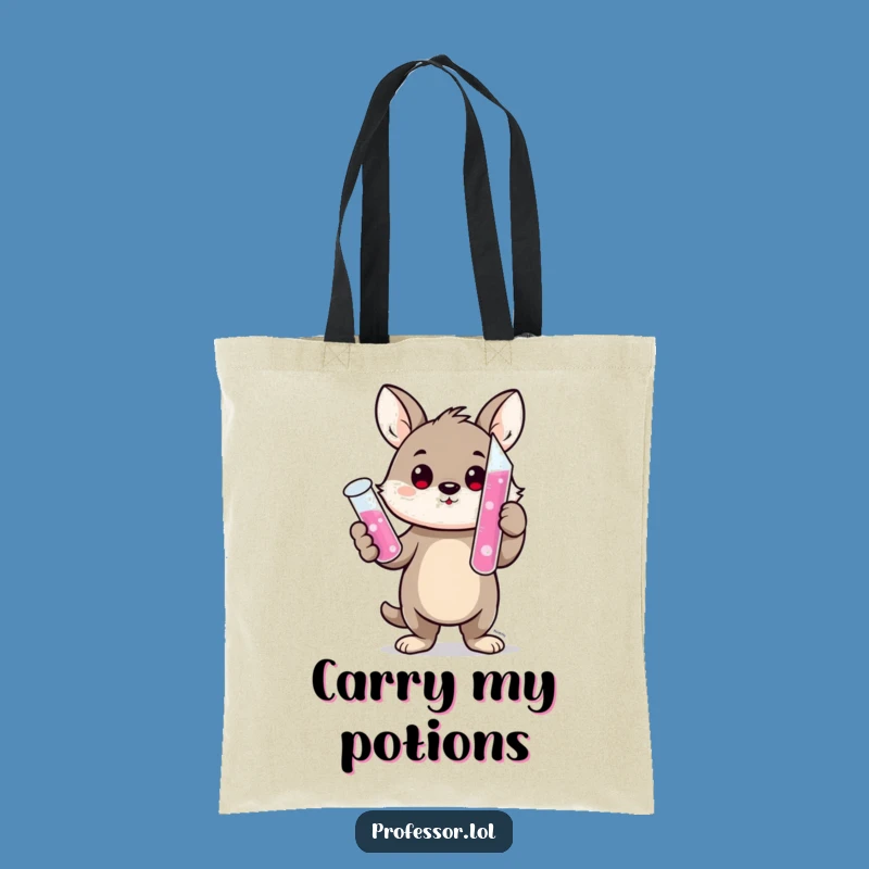 Funny Scientist Animal Tote Bag: Carry Your Experiments in Style!
