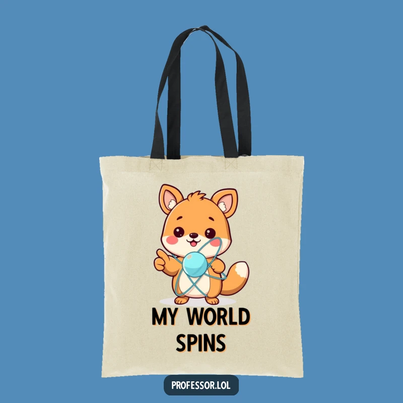 Funny Physics Animal Tote Bag: Carry Your Curiosity!